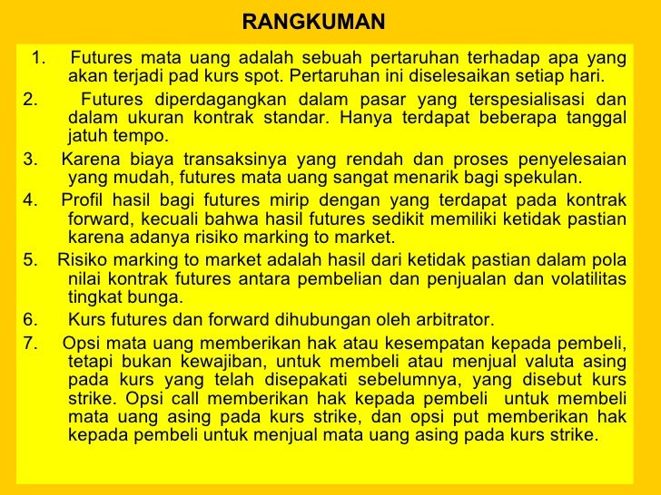 Di mana ada futures dan opsi yang diperdagangkan