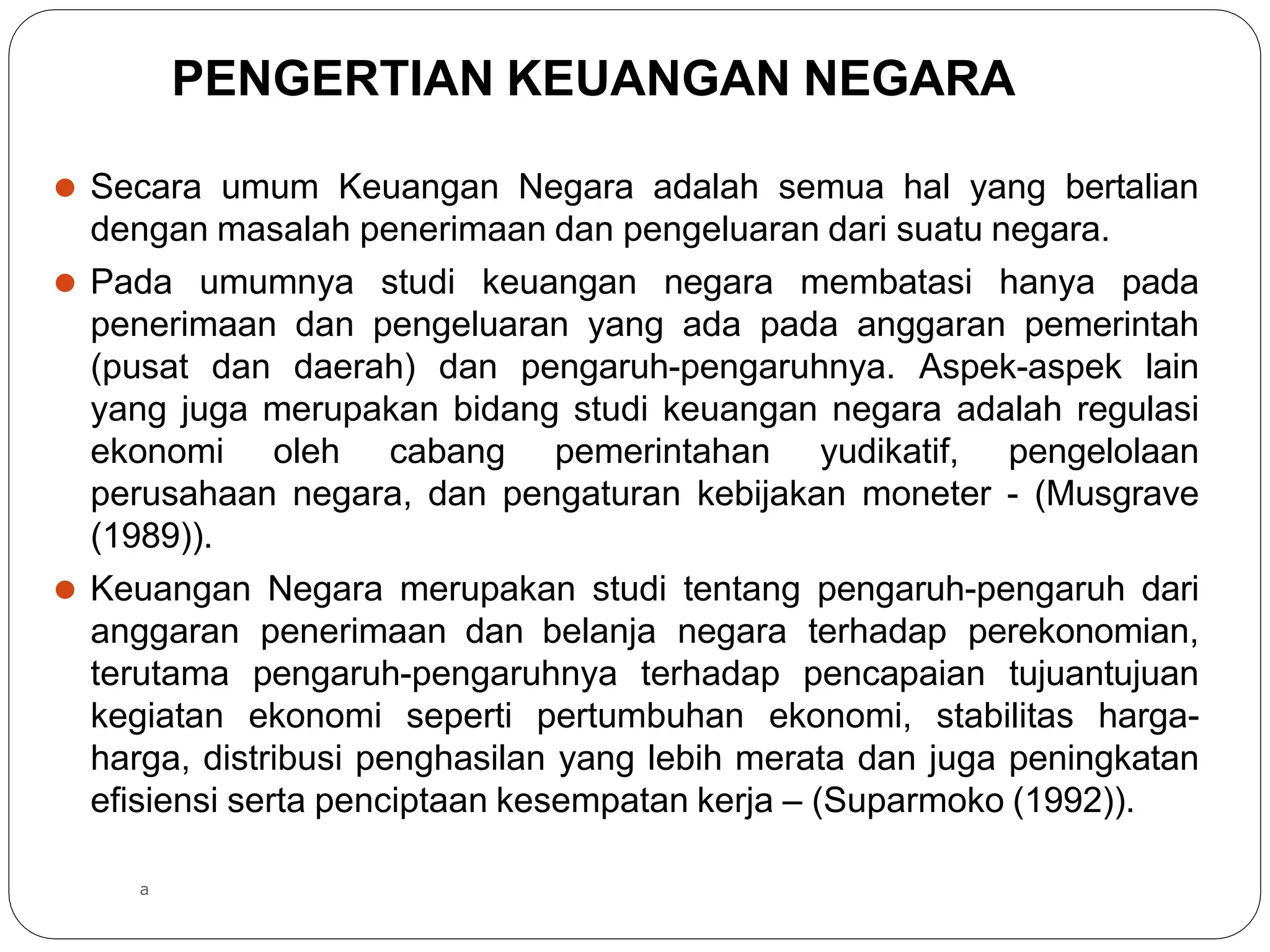 Keuangan Negara dan ruang lingkup keuangan negara | PPTX