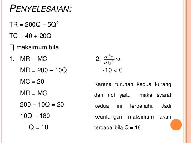 Keuntungan maksimum