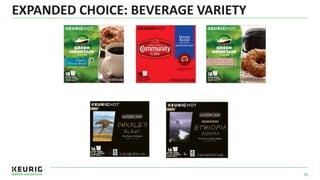 EXPANDED CHOICE: BEVERAGE VARIETY
38
 