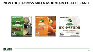 NEW LOOK ACROSS GREEN MOUNTAIN COFFEE BRAND
39
 