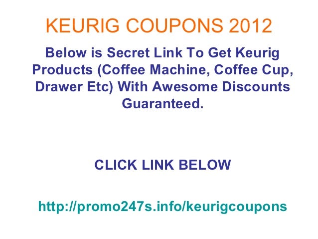 Keurig coupon codes 2018