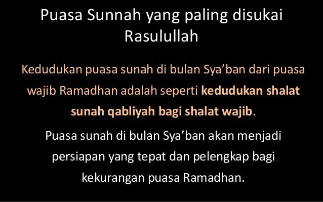Keutamaan Syaban Dan Ramadhan
