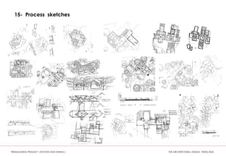 15- Process sketches
“REIMAGINING PRASAD” ( KITCHEN AND DINING ) THE ARCHITECTURAL DESIGN THESIS 2022
 