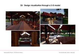 22- Design visualization through a 3-D model
“REIMAGINING PRASAD” ( KITCHEN AND DINING ) THE ARCHITECTURAL DESIGN THESIS 2022
 