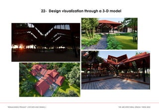 22- Design visualization through a 3-D model
“REIMAGINING PRASAD” ( KITCHEN AND DINING ) THE ARCHITECTURAL DESIGN THESIS 2022
 