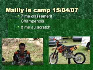 Mailly le camp 15/04/07 7 me classement Champenois 8 me au scratch 