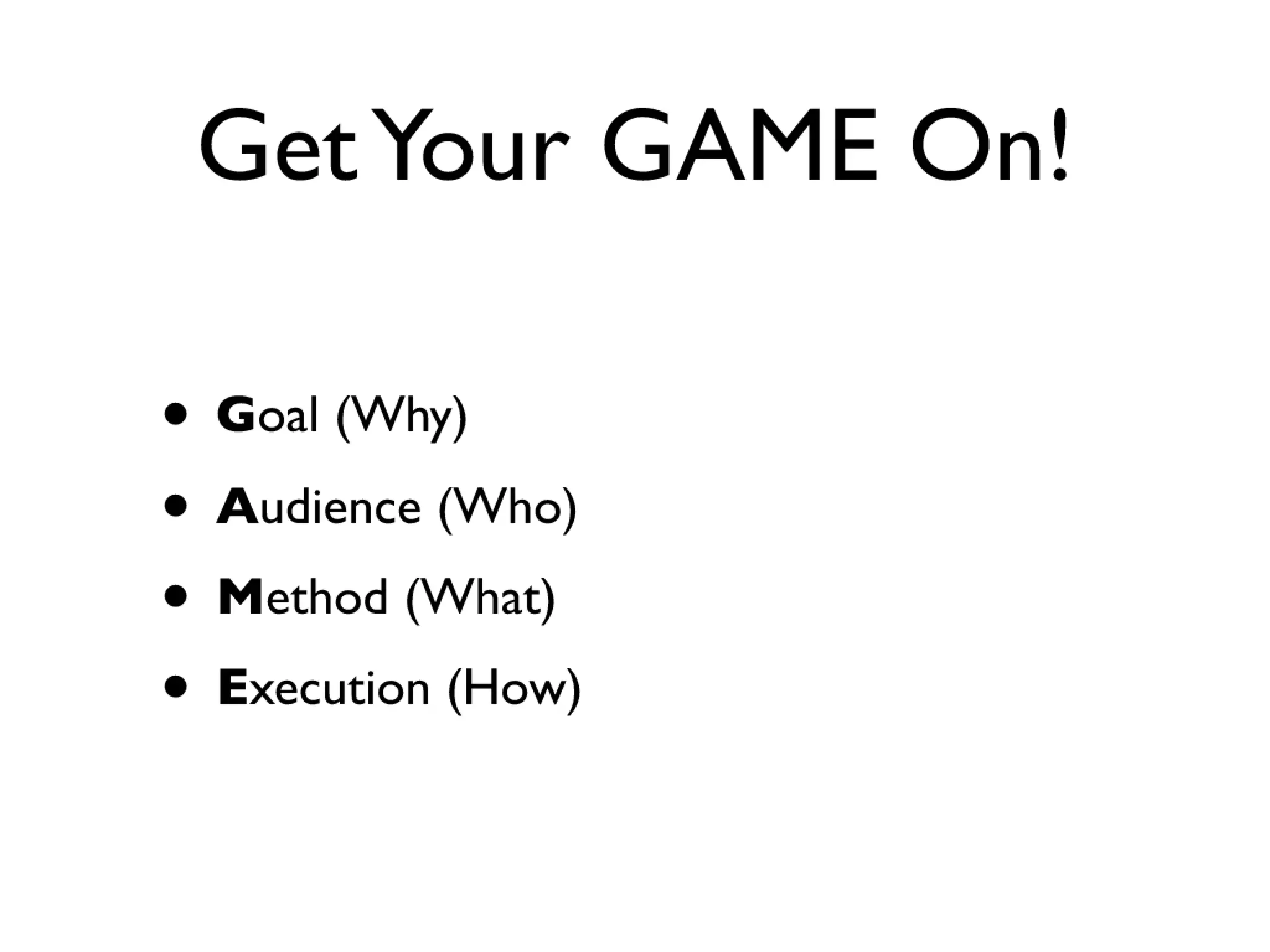 Being There is Not a Strategy