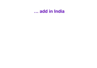 …  add in India 