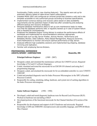 Kevin Bengtson Resume 