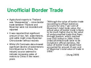 Assessing Agri-food Trade Comparative Advantage among Myanmar’s Neighboring Countries:  Findings from the UN Comtrade