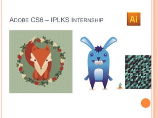 ADOBE CS6 – IPLKS INTERNSHIP 
 
