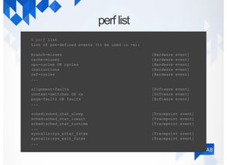 Profiling your Applications using the Linux Perf Tools | PDF