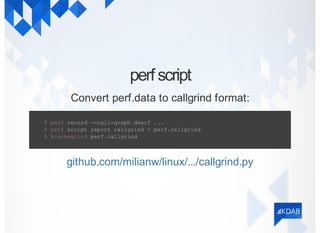 Profiling your Applications using the Linux Perf Tools | PDF