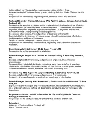 Kevin Gallagher Resume