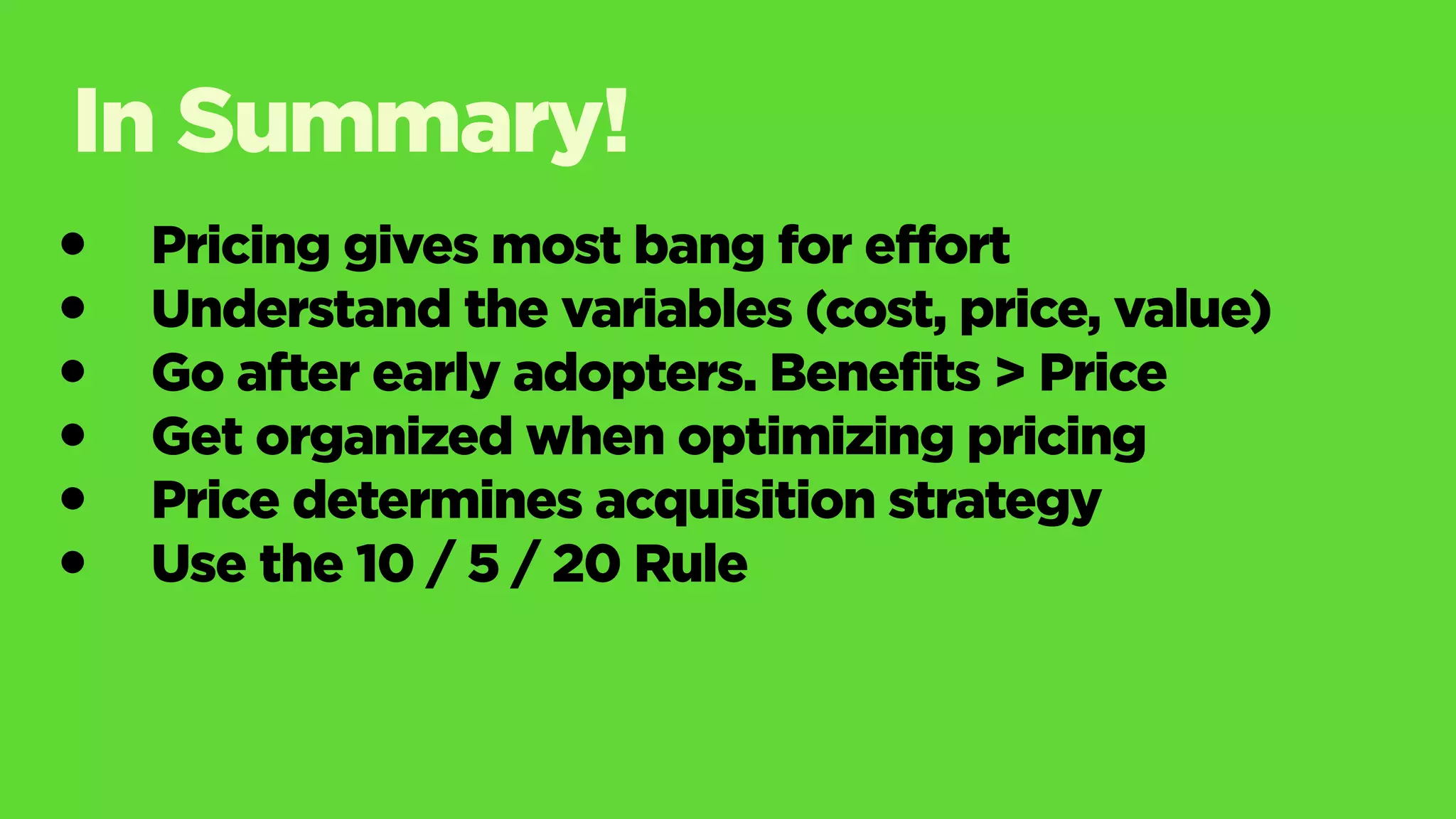 Startup pricing 101 | PDF