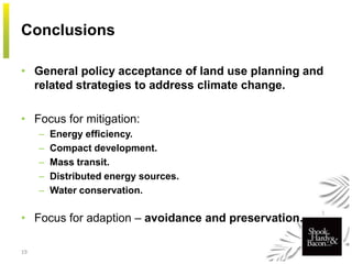 Land Use Planning Approaches to Climate Change | PDF