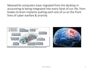 Meanwhile computers have migrated from the desktop in
accounting to being integrated into every facet of our life, from
br...