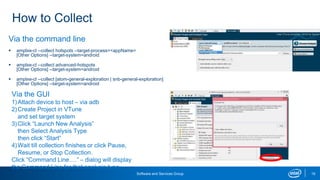 Collection Appname Options Performance and Power Profiling on Intel Android Devices | PPTX