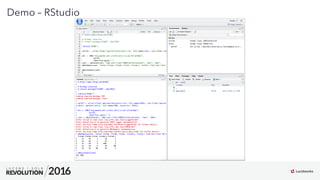 17
01
Demo – RStudio
 