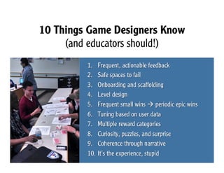 GWC14: Kevin Werbach - "Learning from Games for Gamified Learning"