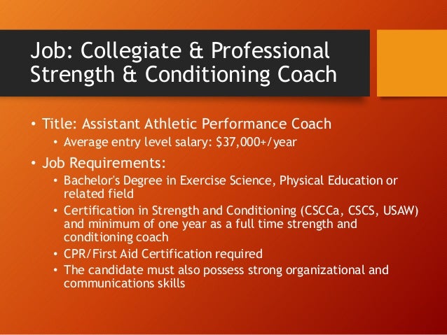 exercise science major salary