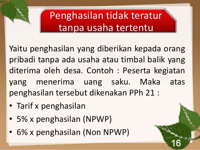 Kewajiban perpajakan bagi bendahara desa
