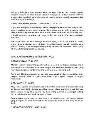 Kewajiban Suami Istri Dalam Pernikahan Dan Rumah Tangga