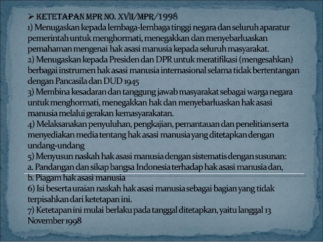 HAM DAN CONTOH PELANGGARANNYA DI INDONESIA