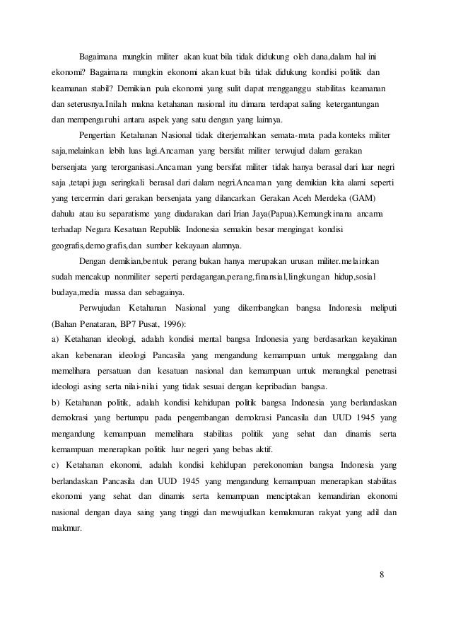 Ketahanan Nasional Sebagai Geostrategi Indonesia