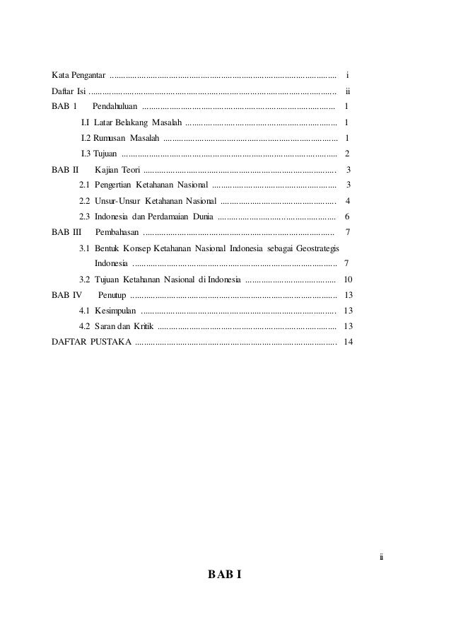Ketahanan Nasional Sebagai Geostrategi Indonesia
