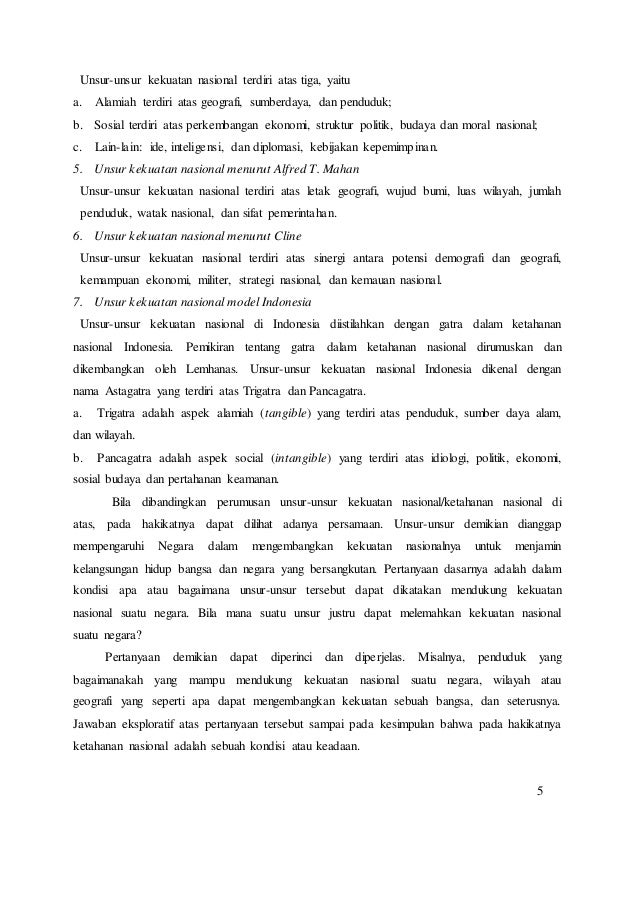 Ketahanan Nasional Sebagai Geostrategi Indonesia