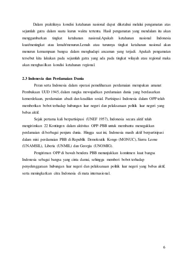 Ketahanan Nasional Sebagai Geostrategi Indonesia
