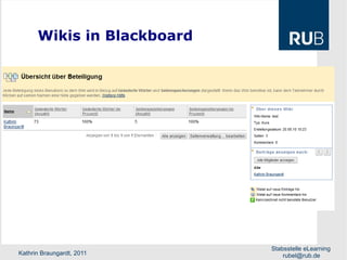 Wikis in Blackboard 