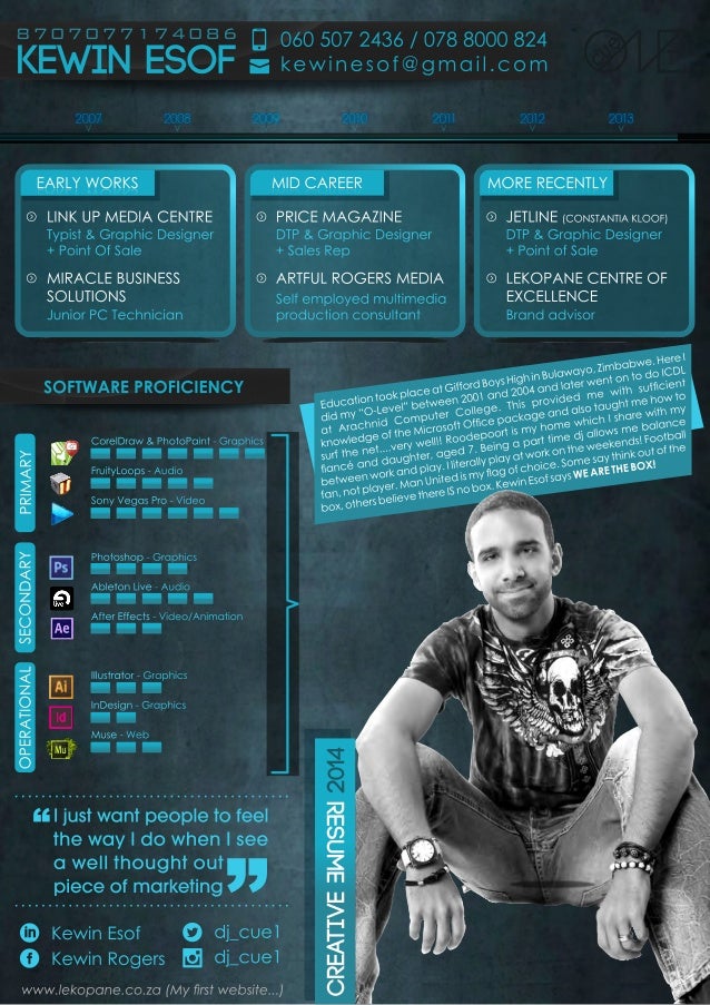 portfolio and cv