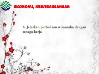 Ekonomi, Kewirausahaan

 