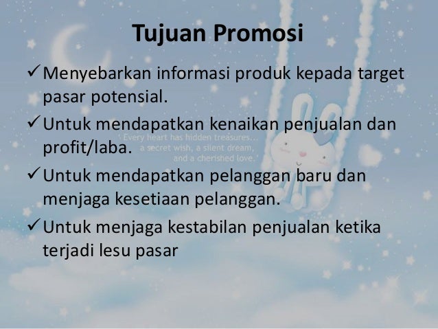 Pemasaran produk ditinjau dari aspek promosi (KWU)