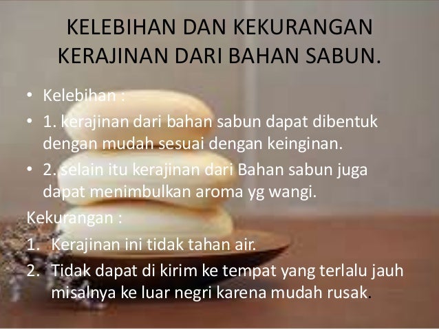  kerajinan  tangan dari  bahan sabun 