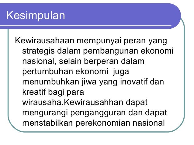 Presentasi Kewirausahaan