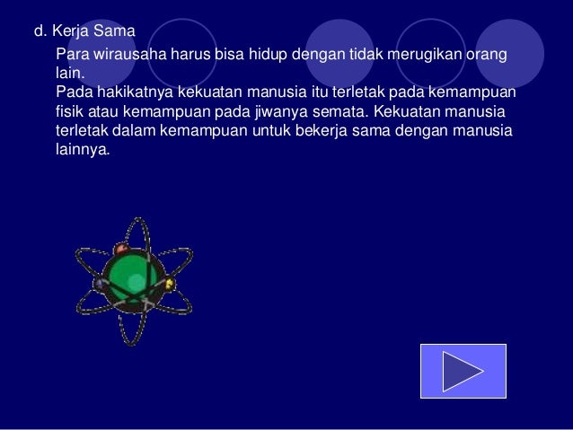 Kewirausahaan Dalam Penerapan