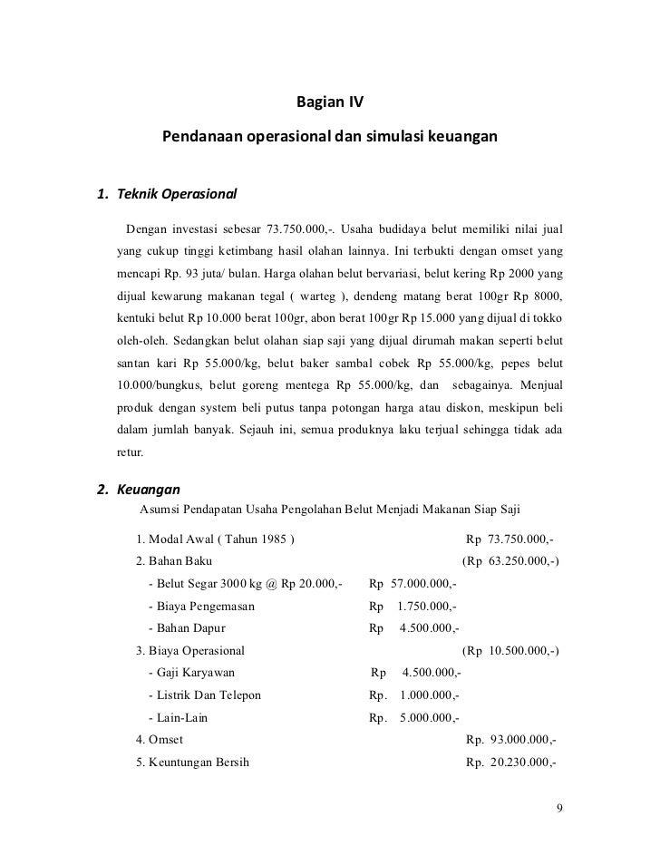 Belut Kewirausahaan Dokumen Proposal Belut Kewirausahaan Dokumen Proposal