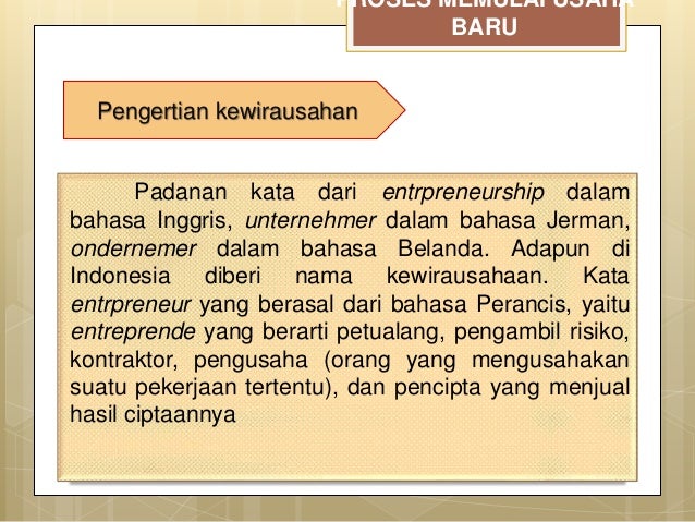 Kewirausahaan Islami Kel 1 Pai 6 E Proses Memulai Usaha Baru Swot