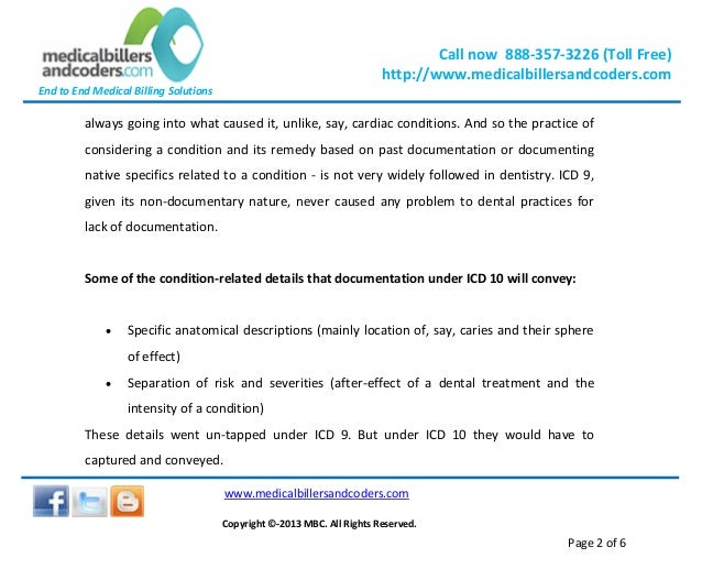 Key differences between ICD 9 and ICD 10 for Dentists Key differences between ICD 9 and ICD 10 for Dentists
