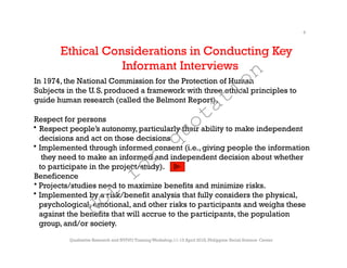 Key-Informant-Interview-Research and Development | PPT