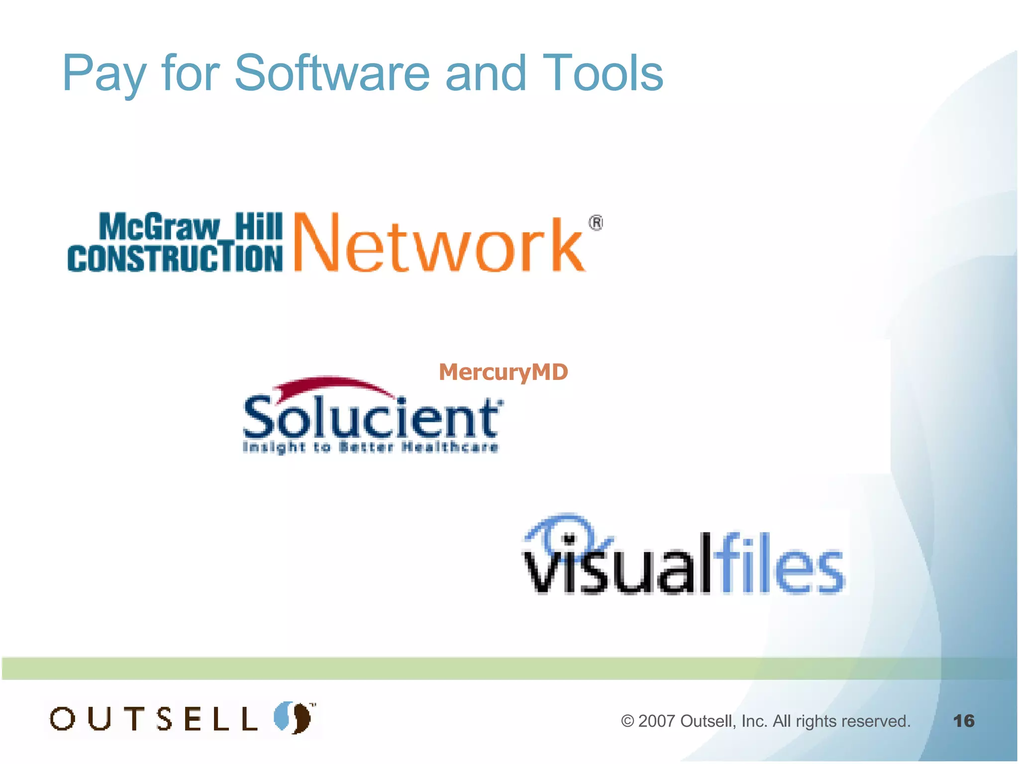 Pay for Software and Tools MercuryMD 