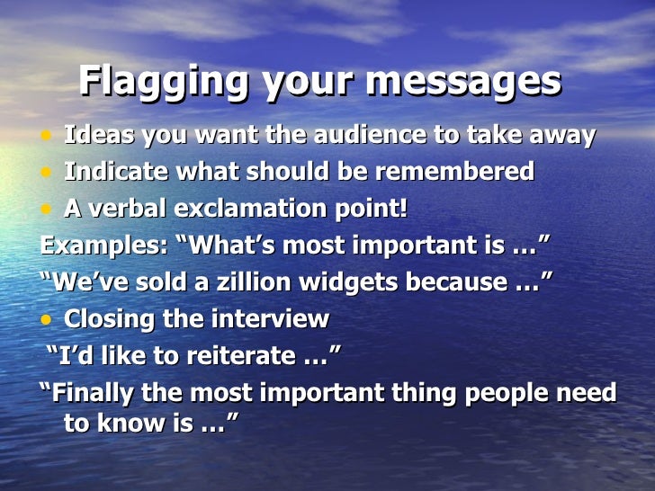 Key MessagesIntro to PR