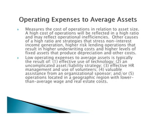 Credit Union Key Ratios | PDF