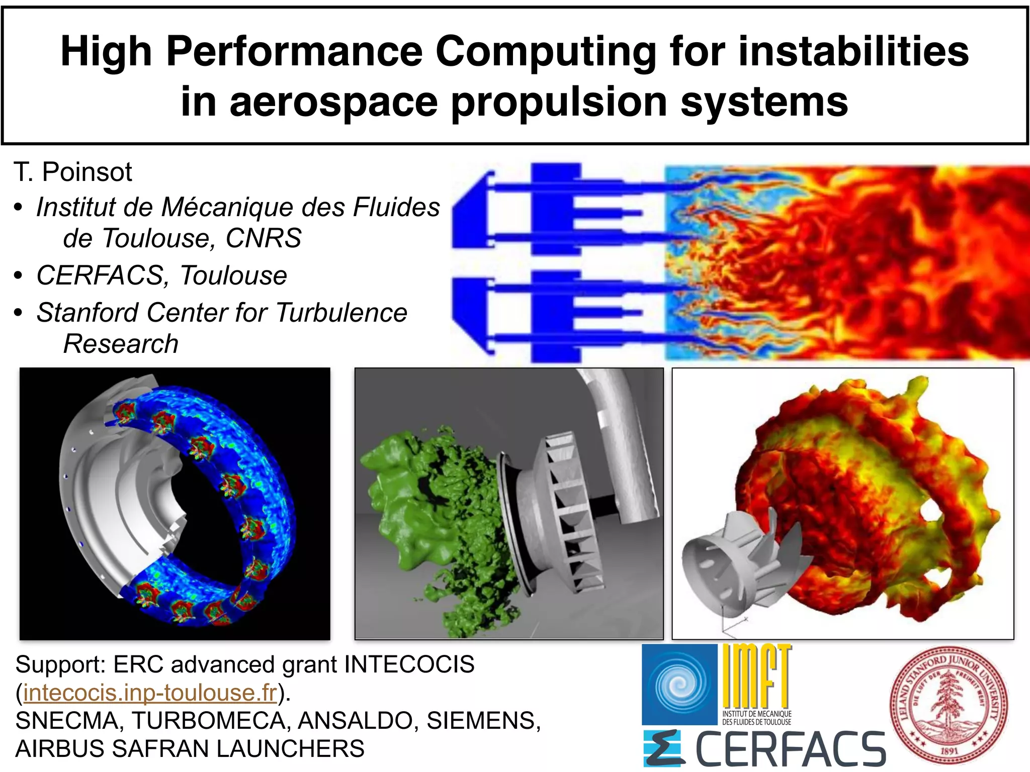 High Performance Computing for Instabilities in Aerospace Propulsion ...