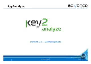 1!
www.advenco.de!
1!
Standard SPC – Qualitätsregelkarte
key2analyze!
 