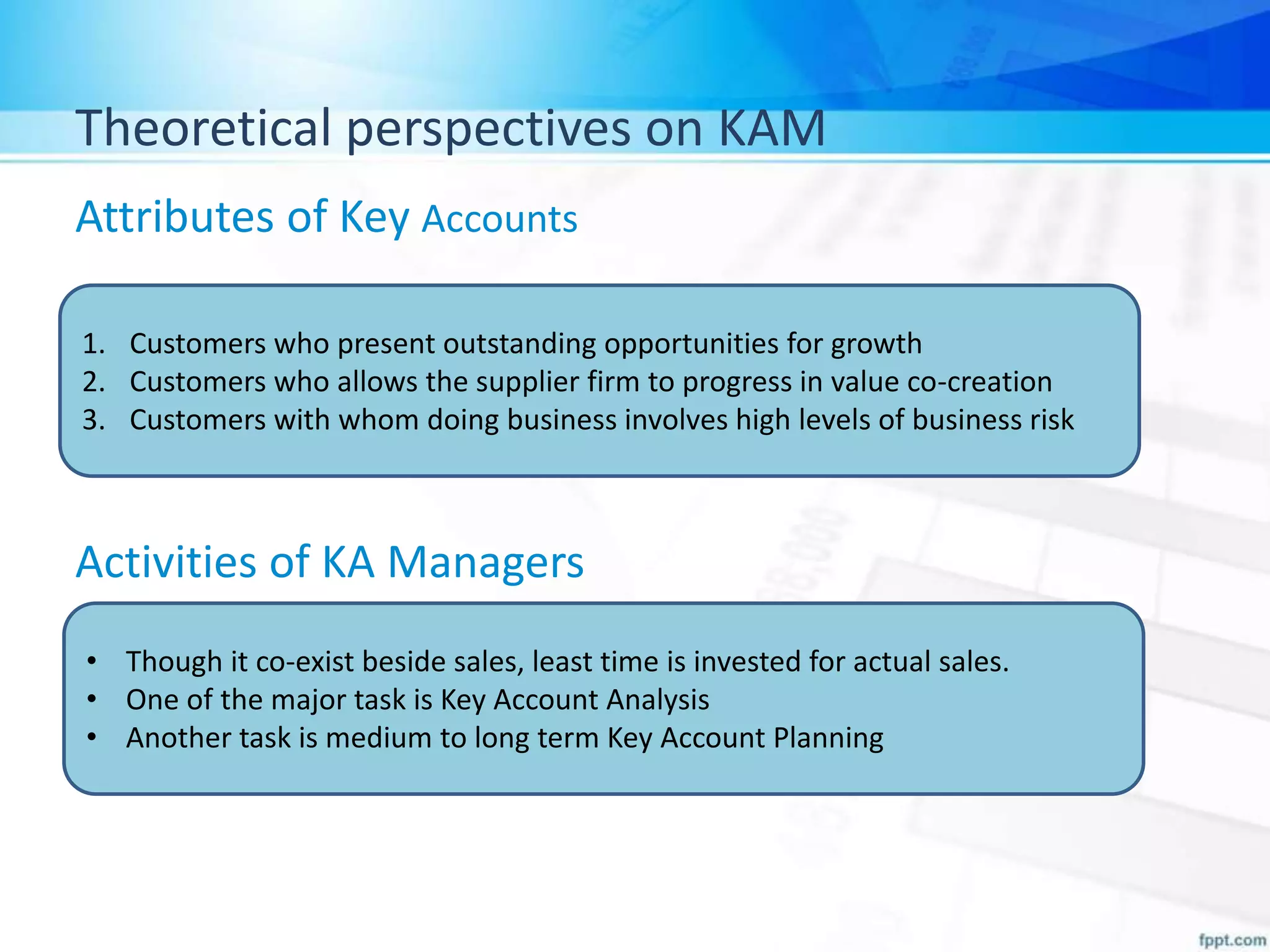 Key account management as manager's capability | PPT